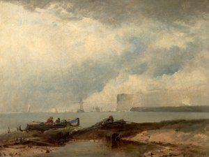 コーストシーン、1826 作： Richard Parkes manner of Bonington